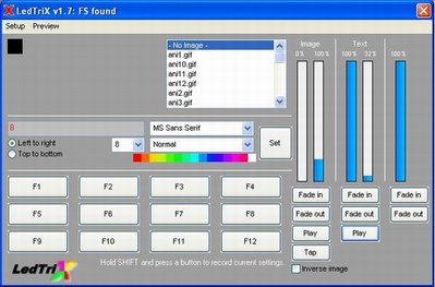Main Window font size 8