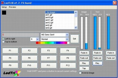 Main Window font size 6