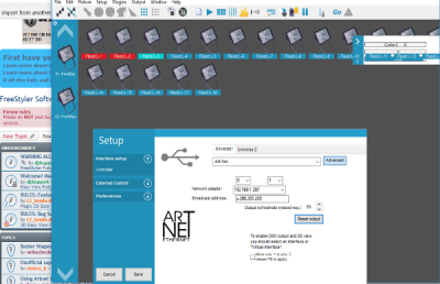 my art-net settings don't work