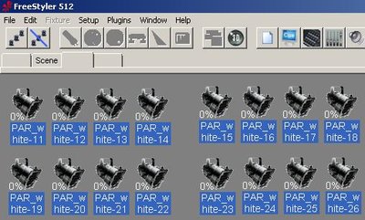 16 fixtures to control 4 Elation Pro Bars