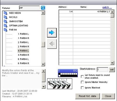 Elation Pro bar 4 patch 2.jpg (40.65 KiB) Viewed 291 times Each Fixture is patched to four DMX channels for one Pro Bar