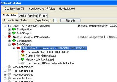 DMX-Workstation network view