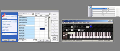 i use a virtual keyboard conected to midiyoke emulator for tests... the modulation wheel is the note num. 1 and volume is the note num. 7... When touch wheel up the first midi to dmx channel (1)